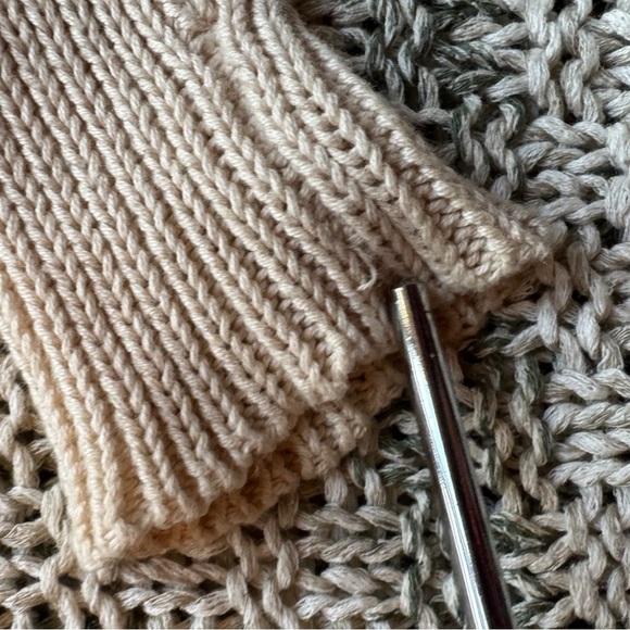 FREE PEOPLE Slubby Striped Pullover Sweater – Sea Mist – Size S - Picture 15 of 16